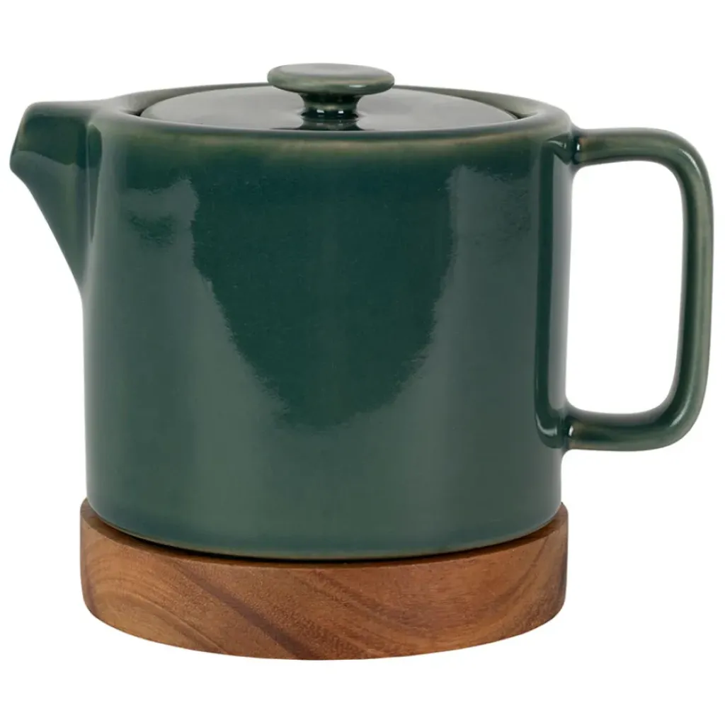 Fabrique de Styles Théière en grès émeraude avec filtre 70cl - Nordika* Théières Et Cafetières