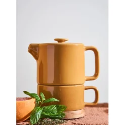 Fabrique de Styles Théière solitaire en grès avec filtre 45cl - Nordika* Théières Et Cafetières