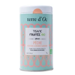 Fabrique de Styles Tisane peche verveine orange sanguine- pot en métal - 70g ab* Cafés, Thés Et Infusions