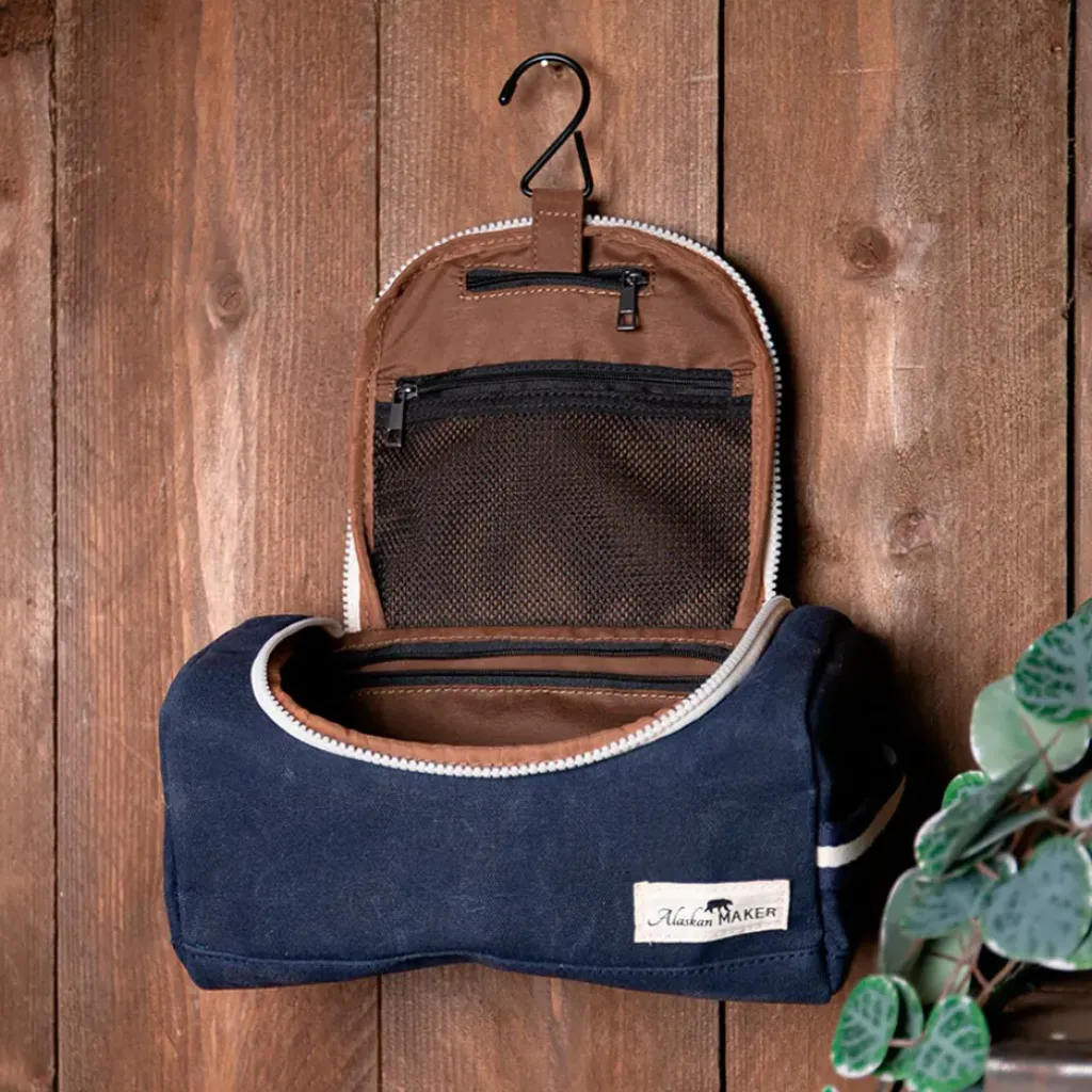 Fabrique de Styles Trousse de toilette en tissu marine recyclée - Kenai* Pochettes Et Housses