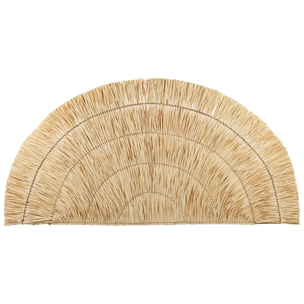 Fabrique de Styles Tête de lit demi-cercle en feuille de palmier 160x80cm - flora gipsy* Déco À Suspendre Et Adhésive