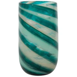 Fabrique de Styles Vase cylindrique en verre émeraude h25cm - Sablon* Vases Et Soliflores