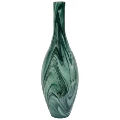Fabrique de Styles Vase dame-jeanne en verre vert et blanc h50cm - Silicio* Vases Et Soliflores