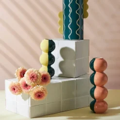 Fabrique de Styles Vase en grès h22.5cm - Lumi* Vases Et Soliflores