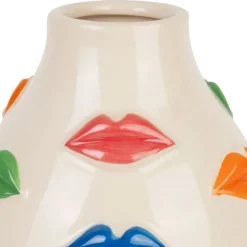 Fabrique de Styles Vase en porcelaine avce lèvres h21cm - Visage-Arty* Vases Et Soliflores