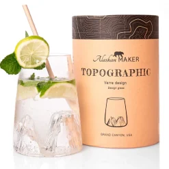 Fabrique de Styles Verre design Grand Canyon - Topographic* Verres À Eau Et Gobelets