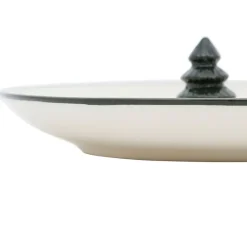 Fabrique de Styles Vide poche en grès et vert 14x14xh4cm - Mon sapin* Petits Objets Déco