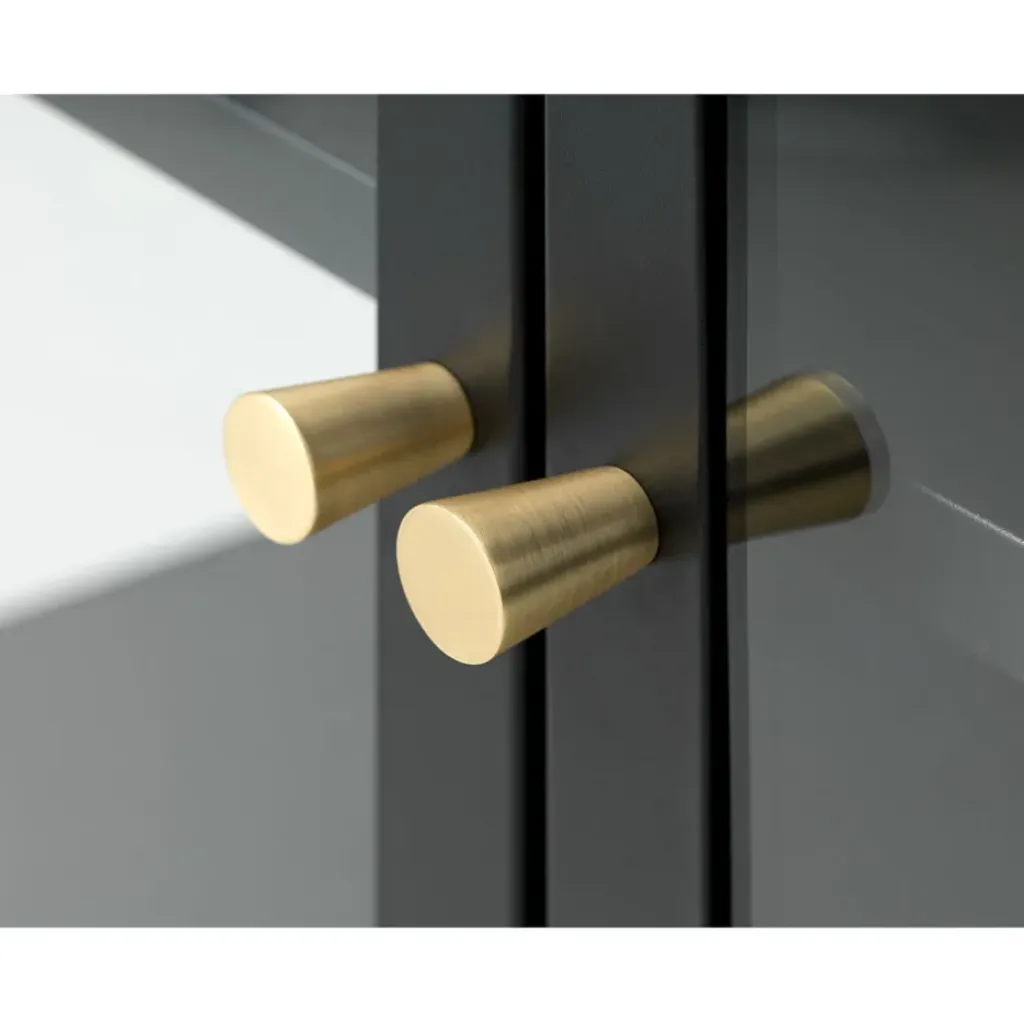 Fabrique de Styles Vitrine en métal 4 étagères h190cm - carmel* Buffets Et Vitrines